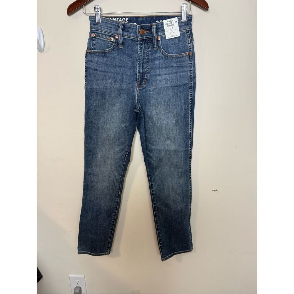 J Crew Curvy vintage slim-straight jean in Warm Surf wash 25 NWT